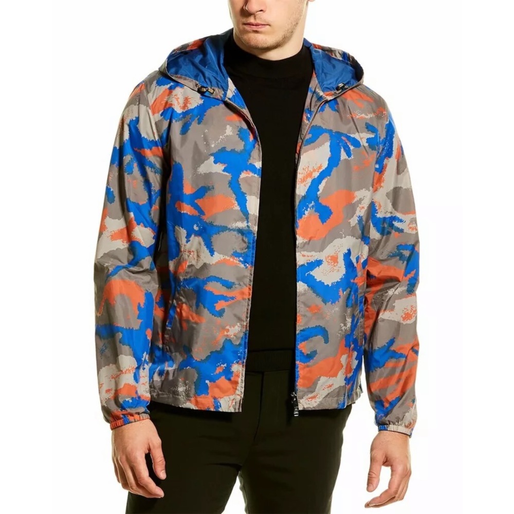 Valentino Hooded Camo Giubbino Jacket